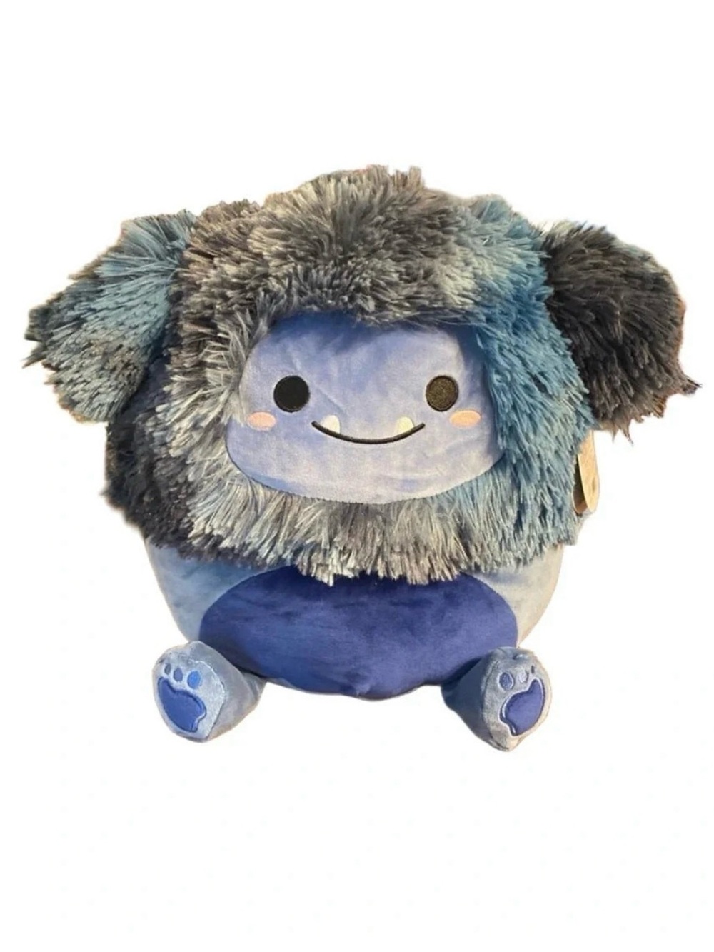 Squishmallows Dani the Bigfoot 12” Blue Fuzzy Plush Kellytoy Toy NWT Collectible